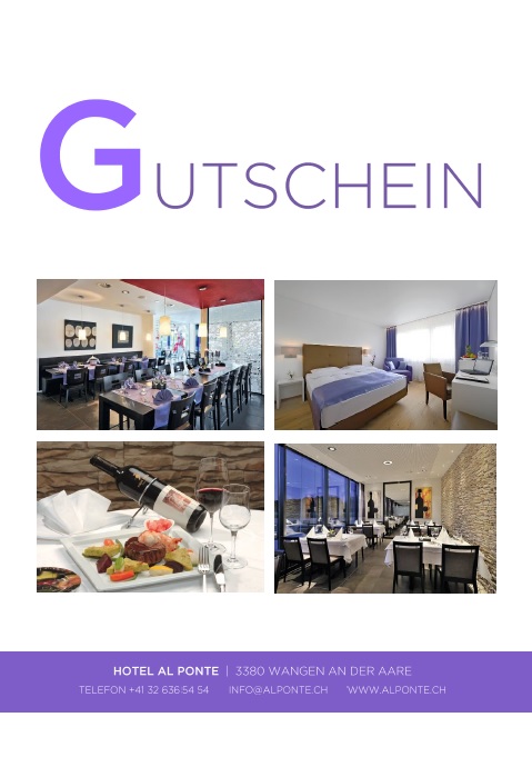Gutschein Sujet Restaurant